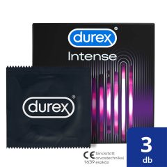   Durex Intense - Preservativi rigati e punteggiati (confezione da 3 pezzi)