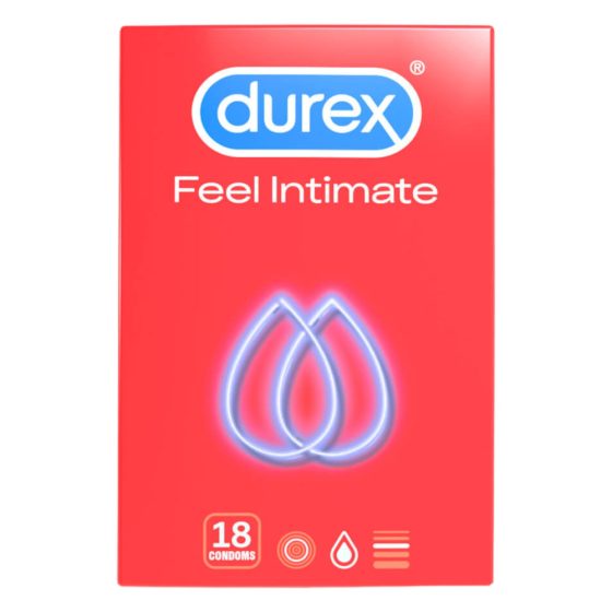 Durex Feel Intimate - preservativo a parete sottile (18 pezzi)