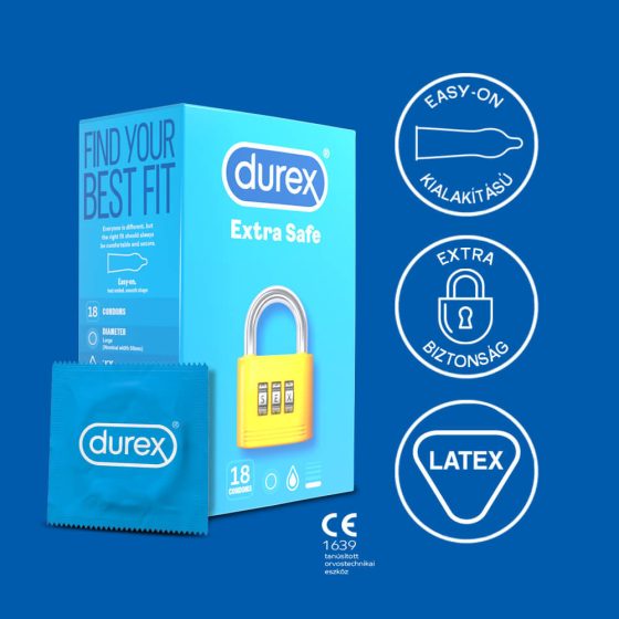 Durex Extra Safe - preservativi sicuri (18 pezzi)