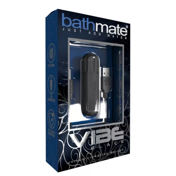 Bathmate Vibe - ovetto vibrante ricaricabile (nero)