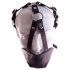 Rouge - maschera e bavaglio in vera pelle (nero)