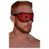 Rouge - maschera per occhi aperta in vera pelle (rossa)