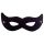 Rouge - maschera per occhi aperti in vera pelle (nero)