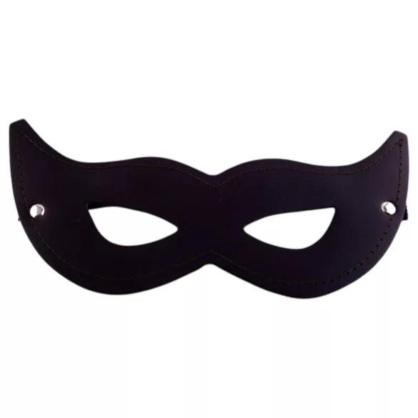 Rouge - maschera per occhi aperta - vera pelle - nero