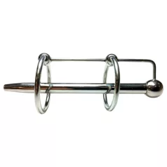   Rouge - dilatatore uretrale doppio anello acciaio inox argento