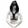 Rouge - Imbracatura BDSM con cappuccio in pelle sintetica premium (nera)