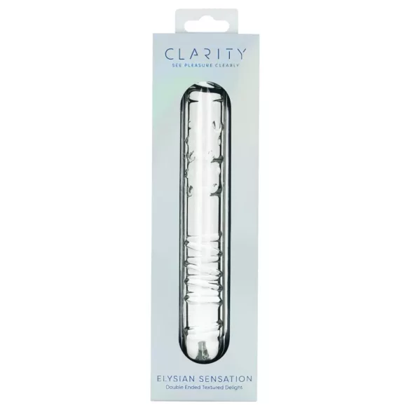 Clarity - dildo doppia punta vetro trasparente