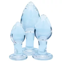   Clarity Utopian Trinity - set di plug anali in vetro (trasparente)