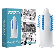   Egzo Tough Cat - preservativo stimolante con rilievi e setole - 1 pezzo
