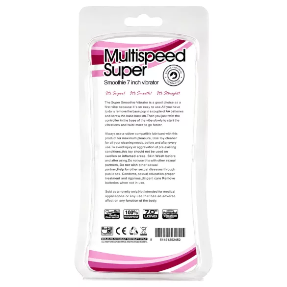 Lonely Multispeed - vibratore a barra (nero)