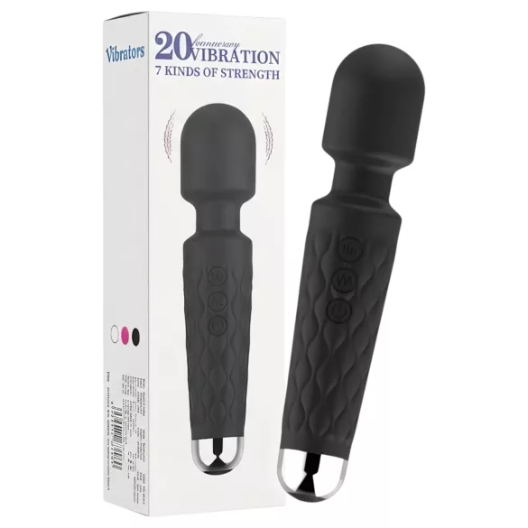 Lonely - vibratore massaggiante ricaricabile 20 funzioni - nero