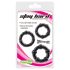 Set Stay Hard - Anelli pene neri (3 pezzi)