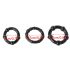 Set Stay Hard - Anelli pene neri (3 pezzi)
