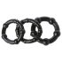 Set Stay Hard - Anelli pene neri (3 pezzi)
