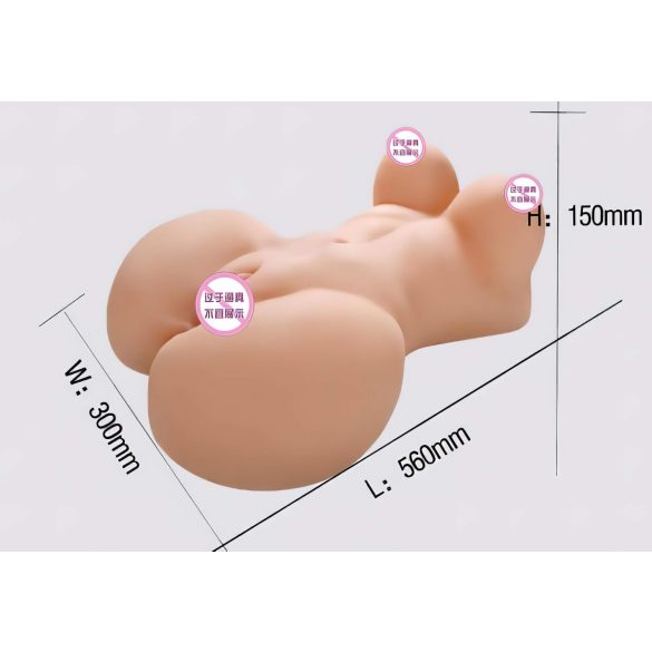 Lonely Fuck Me Silly - masturbatore torso femminile realistico - colore naturale