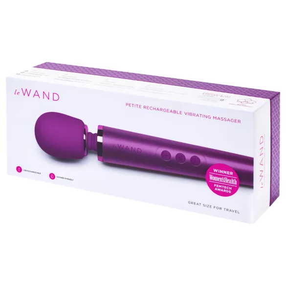 le Wand Petite - vibratore massaggiatore elegante - silicone viola