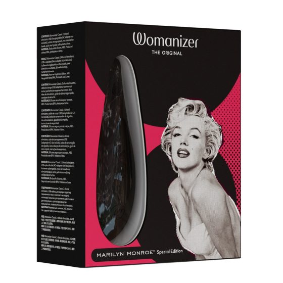 Stimolatore clitorideo a onda d'aria ricaricabile Womanizer Marilyn Monroe (nero)