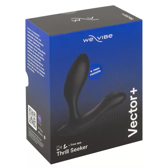 We-Vibe Vector+ - vibratore anale ricaricabile smart - nero