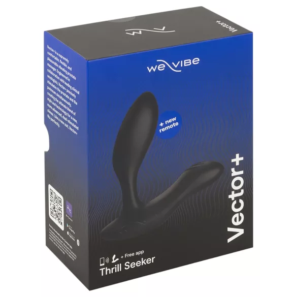 We-Vibe Vector+ - Vibratore anale controllato tramite app (nero)