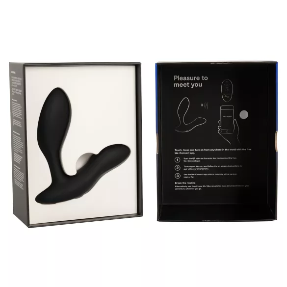 We-Vibe Vector+ - Vibratore anale controllato tramite app (nero)