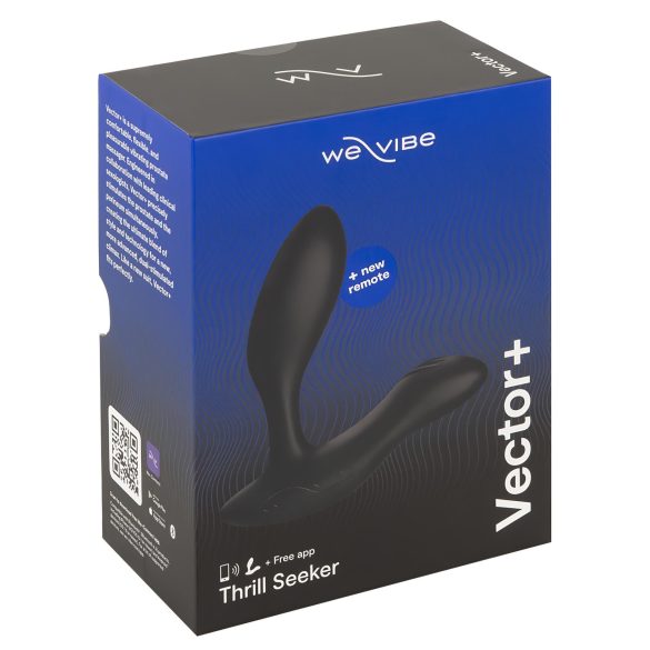 We-Vibe Vector+ - vibratore anale ricaricabile smart - nero