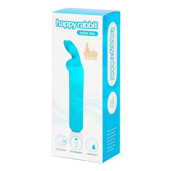 Happyrabbit Bullet - vibratore a proiettile ricaricabile coniglio (blu)