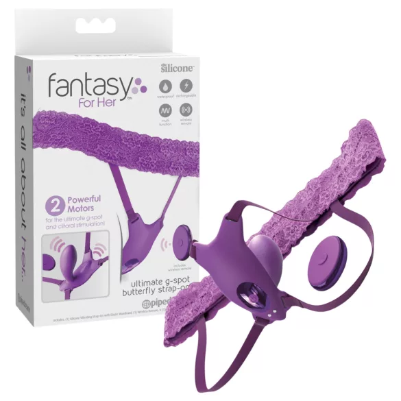 Pipedream Fantasy For Her - vibratore per il punto G integrato, indossabile (viola)
