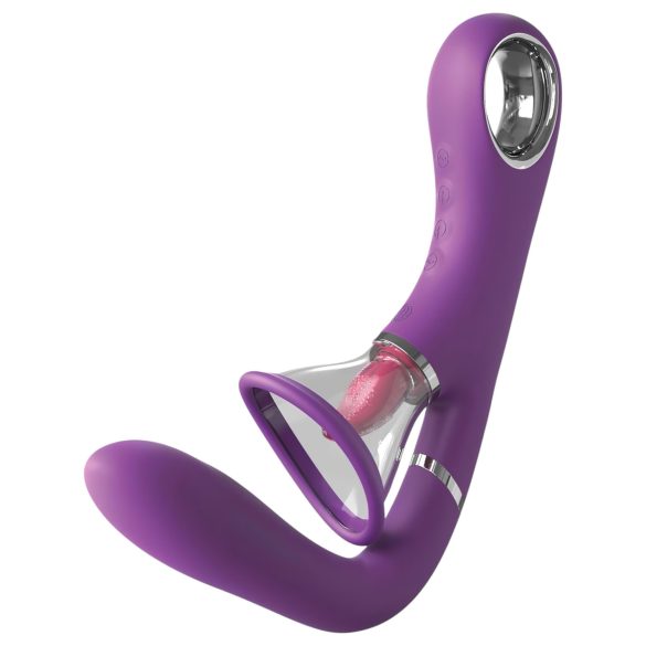 Fantasy For Her - vibratore punto G e clitoride 4 motori silicone viola