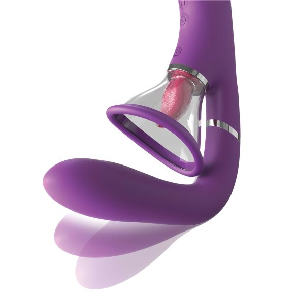 Fantasy For Her - vibratore punto G e clitoride 4 motori silicone viola