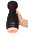 WYNE 06 - Masturbatore nero vibro-succhiante ricaricabile