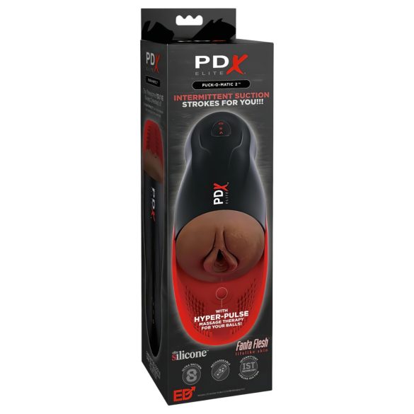 PDX Elite Fuck-O-Matic 2 - masturbatore realistico ricaricabile con funzione di aspirazione