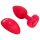 b-vibe a cuore - vibratore anale wireless (rosso)