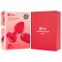 b-vibe a cuore - vibratore anale wireless (rosso)