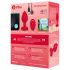 b-vibe a cuore - vibratore anale wireless (rosso)