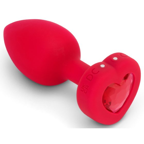 Vibratore anale senza fili con telecomando Cuore Rosso" - ricaricabile"