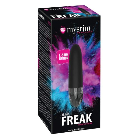 mystim Sleak Freak E-Stim - ricaricabile, elettro vibratore nero