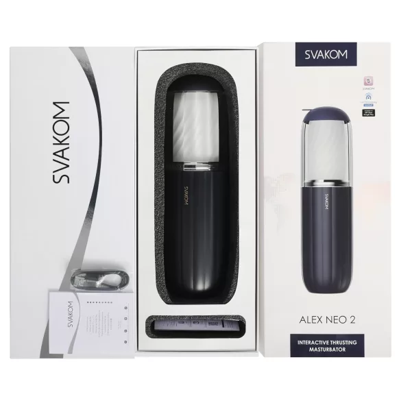 Svakom Alex Neo 2 - masturbatore automatico maschile - movimento su e giù - blu
