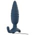 ANOS - vibratore anale a impulsi con telecomando - silicone blu