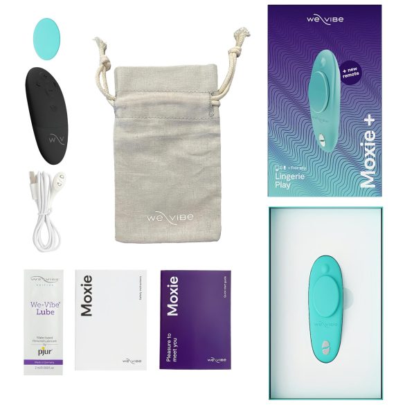 We-Vibe Moxie+ - vibratore clitorideo intelligente e radio (turchese)