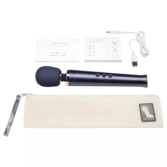 Le Wand Petite - massaggiatore vibrante esclusivo a batteria (blu)