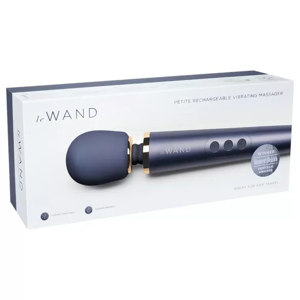 Le Wand Petite - massaggiatore vibrante esclusivo a batteria (blu)