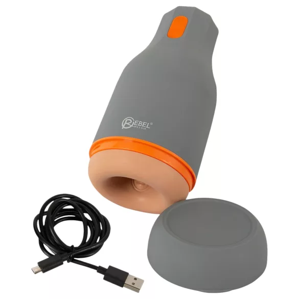 Rebel - masturbatore maschile a guaina (grigio)