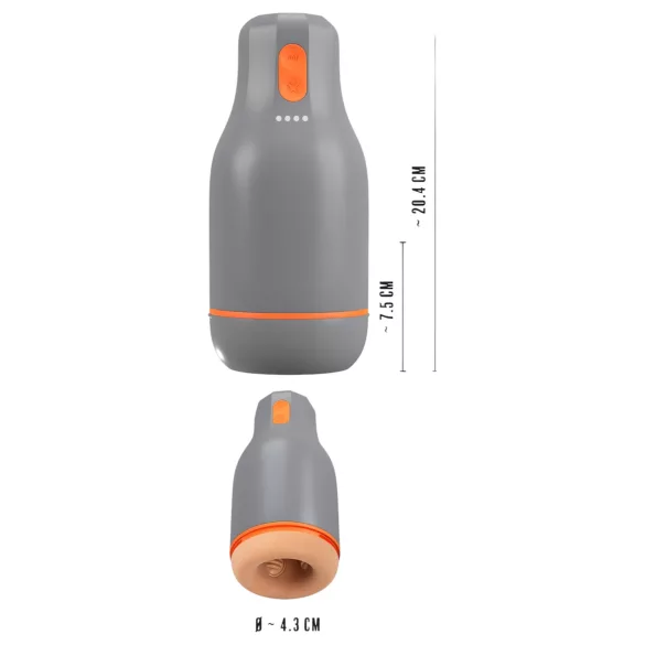 Rebel - masturbatore maschile a guaina (grigio)