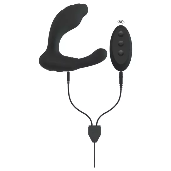 Smile - Vibratore punto G e prostata - Stimolazione doppia - Nero