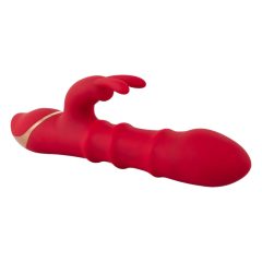   Vibratore con Anelli Mobili e Stimolatore Clitorideo a Forma di Coniglio You2Toys (rosso)