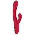Smile - Vibratore con movimento a farfalla e lingua (rosso)