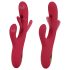 Smile - Vibratore con movimento a farfalla e lingua (rosso)
