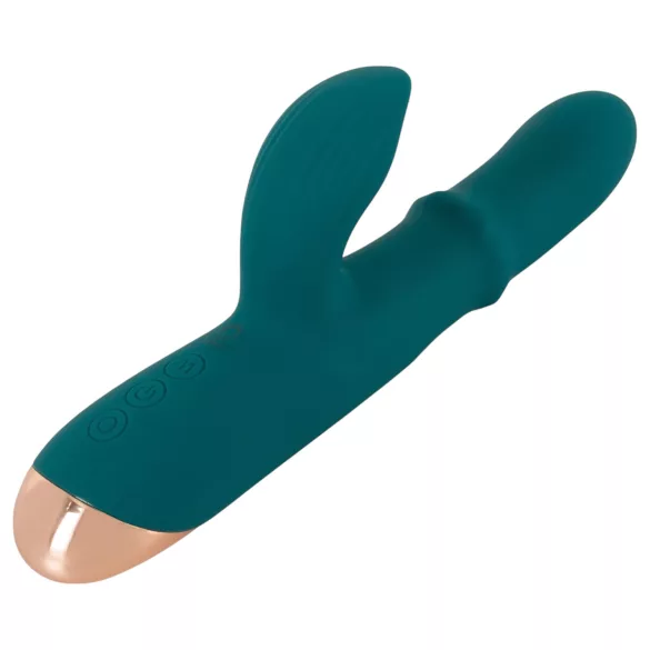 You2Toys - anello vibrante con coniglietto stimolatore - silicone turchese