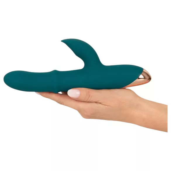You2Toys - anello vibrante con coniglietto stimolatore - silicone turchese