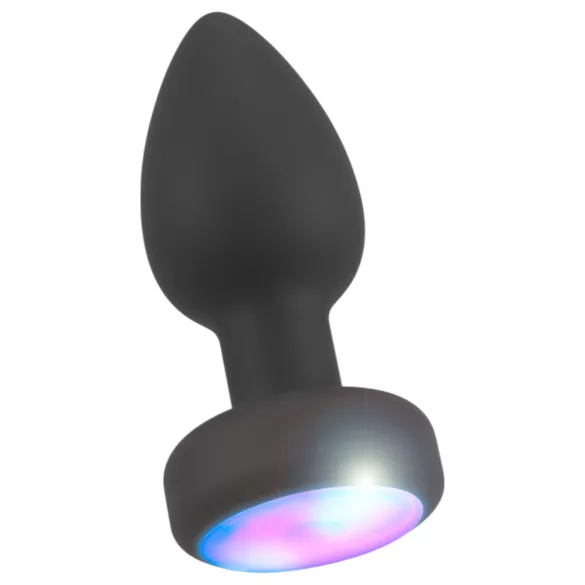ANOS - plug anale luminoso e vibrante (nero)
